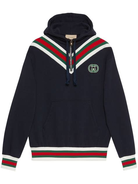 gucci cotton jersey hooded sweatshirt black|gucci hoodie yupoo.